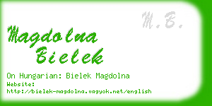 magdolna bielek business card